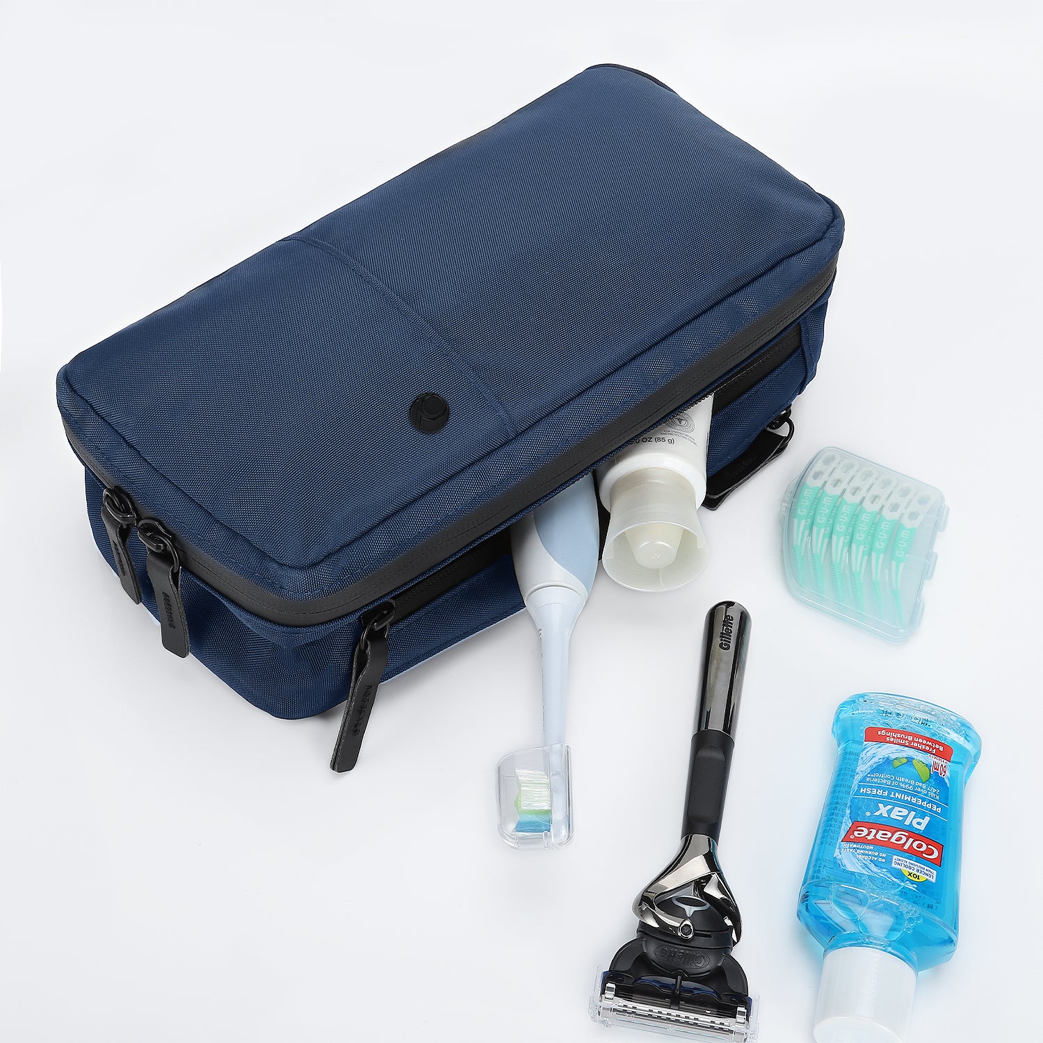 Mens Travel Toiletry Bag, Compact Haning Dopp Kit and Wash Bag for Men