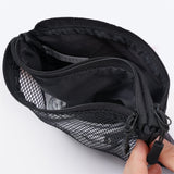 double zipper pouch top side