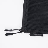 Black Double Zipper Pouch Set 3 Pieces Pack