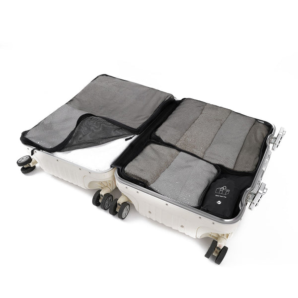 Black Foldable Packing Cubes | Set of Four ｜ Purevave | Organized ...