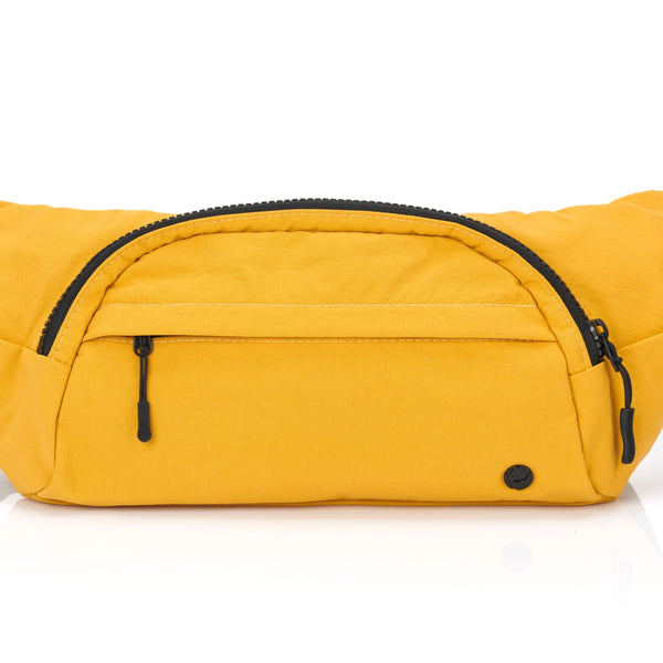 Mineral yellow women’s sling bag front view